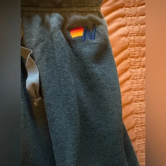 NWT Aviator Nation VENICE SURFER SWEATPANTS - FADED SMOKE - Picture 6 of 11